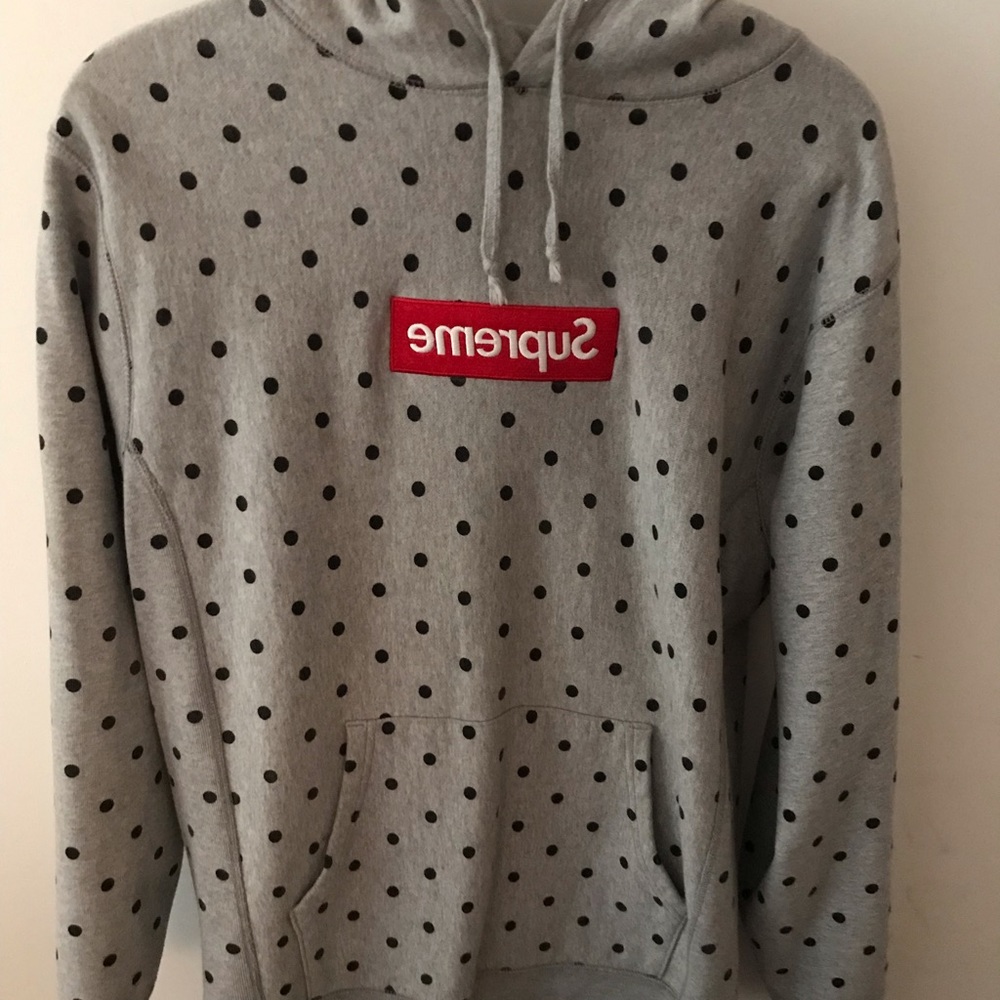 Supreme x Comme Des Garcons Grey Box Logo Hoodie L